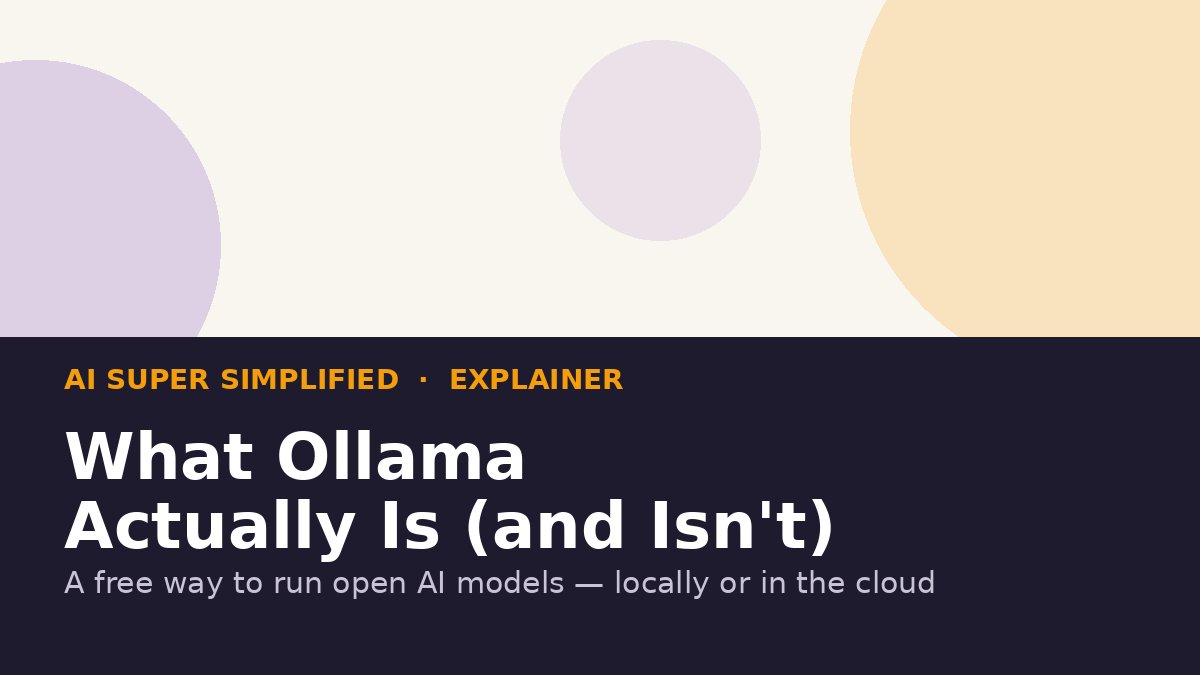 What Ollama Actually Is (and Isn't)