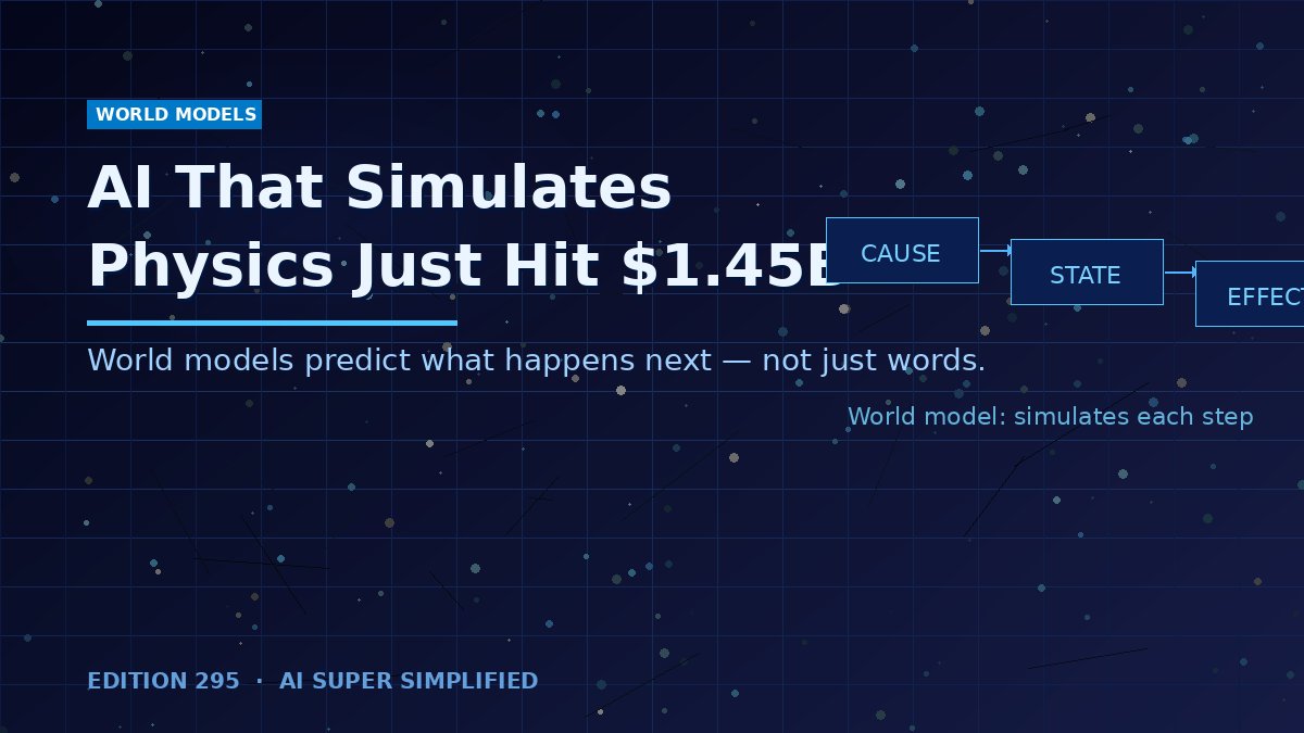 AI That Simulates Physics and Cause-and-Effect Just Hit $1.45B — Edition 295 — AI Super Simplified